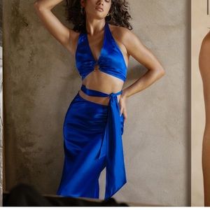 Rat & Boa Portia Blue Top